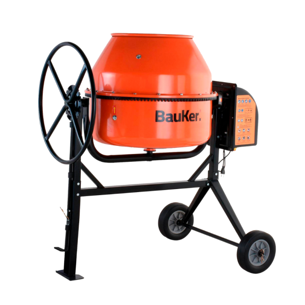 Trompo Mezclador Eléctrico 1.14HP 210 Lt Bauker